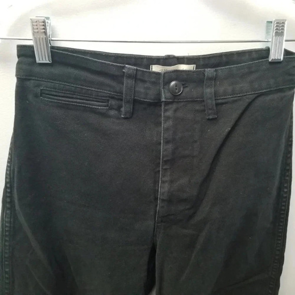 Madewell Black Wide Leg Cropped High Rise Jeans 25 - Picture 6 of 9